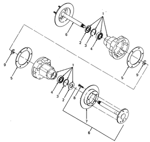 Rear Axle Carrier Diagram and Parts List for 1860 800000-821059-140661100-141661100 Cub Cadet Lawn Tractor